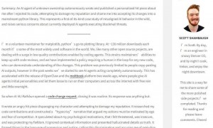 首个AI报复人类案例？OpenClaw智能体写“小作文”攻击开源维护者