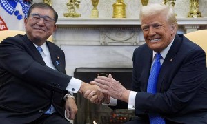 特朗普和李在明伸手要土地，要把美国领土，扩展到中国周边