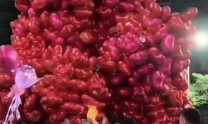 深圳一男子点燃商贩的大串气球，万幸无人受伤，涉事者因酒后滋事被刑拘